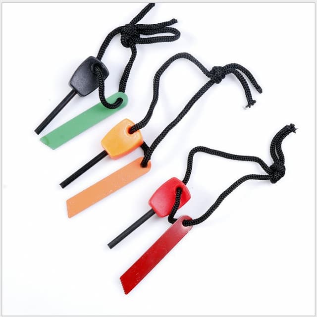 Small Camping Style PSK Survival Outdoor Equipment Economical Version Small Mini Flint Waterproof Fire Magnesium Strip Magnesium Rod