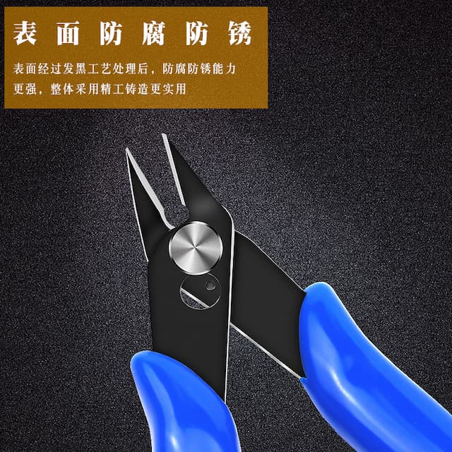 Blue handle 170 electronic cutting pliers industrial nozzle plastic diagonal pliers model trimming cutting pliers manual worker W18